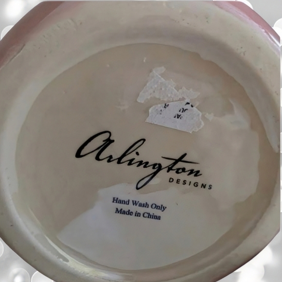 NEW Arlington Designs Iridescent Pastel Pink Santa Canister/Cookie Jar - Picture 5 of 5